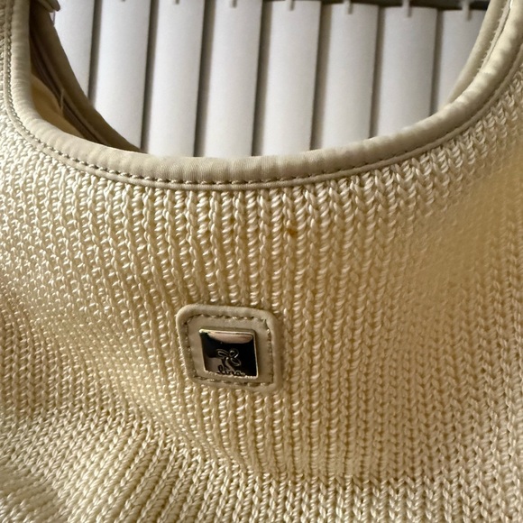 Lina Cream Textured Shoulder Bag - Picture 2 of 5